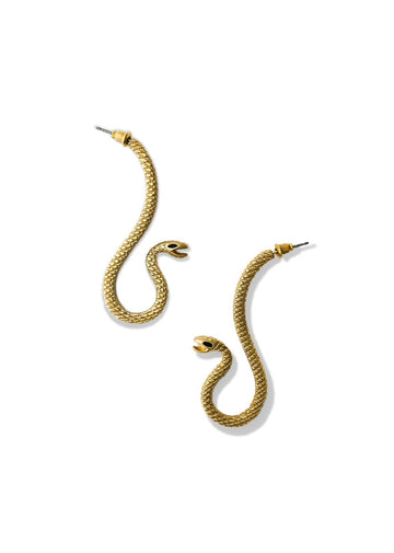 pebby forevee Earring Gold HISS & STRIKE STATEMENT EARRINGS