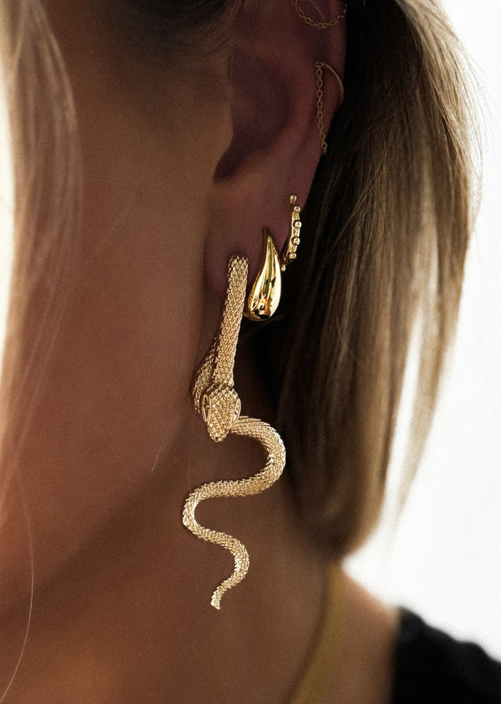 pebby forevee Earring Gold HYDRA STATEMENT EARRINGS