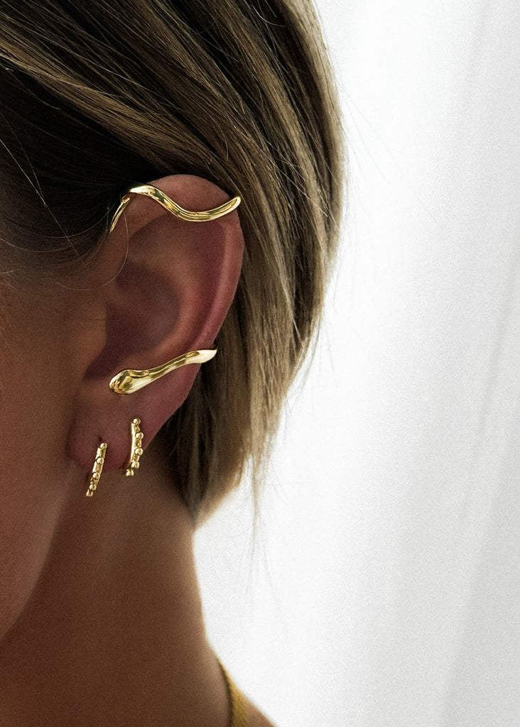 pebby forevee Earring Gold IVY WATER RESISTANT EAR CUFF
