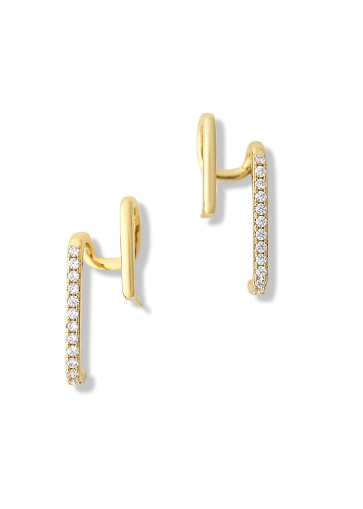 pebby forevee Earring Gold LILY LUXE STATEMENT EARRINGS