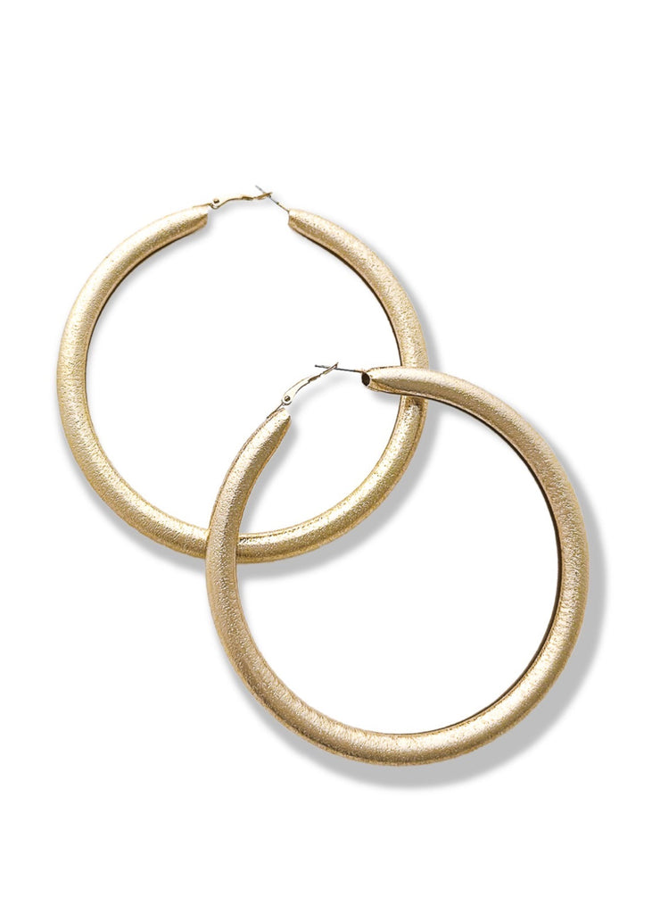 pebby forevee Earring Gold LIVE IT UP WATER RESISTANT HOOP EARRING