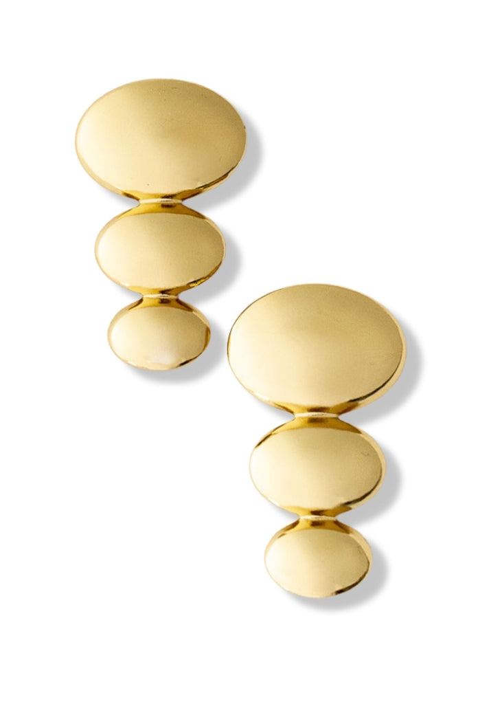 pebby forevee Earring Gold MIXED SIGNALS STATEMENT EARRING