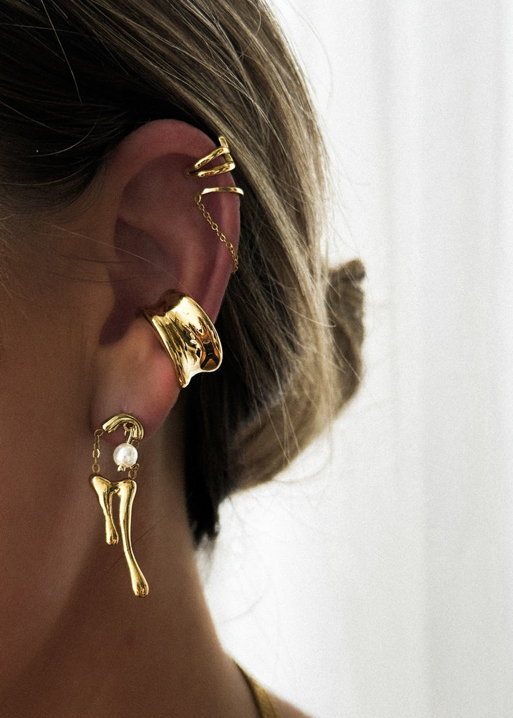 pebby forevee Earring Gold NEED YOU NOW WATER RESISTANT EARRINGS