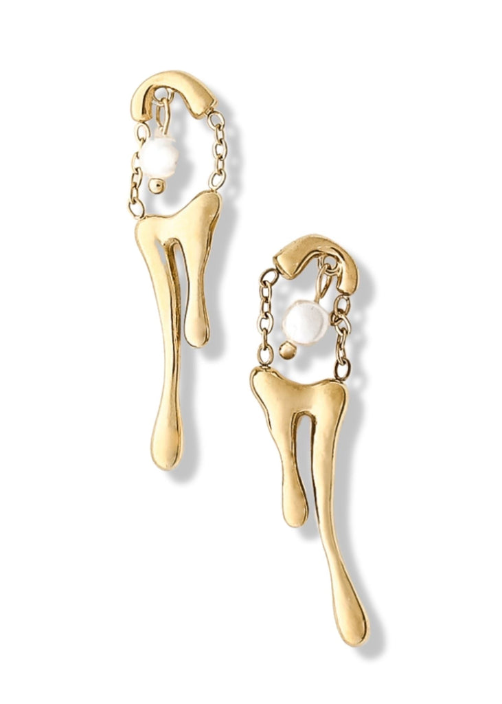 pebby forevee Earring Gold NEED YOU NOW WATER RESISTANT EARRINGS