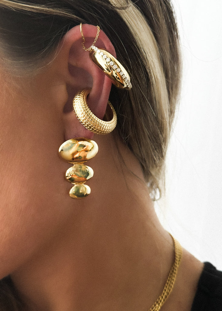 pebby forevee Earring Gold NOT SO DEMURE WATER RESISTANT EAR CUFF