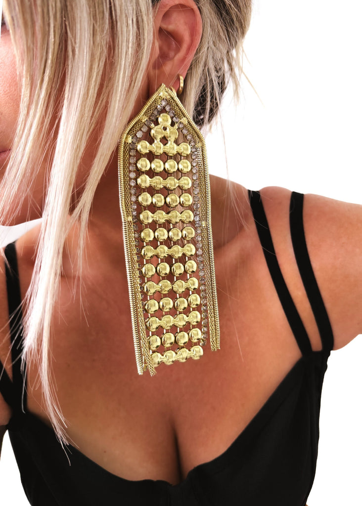 pebby forevee Earring Gold ONELLA STATEMENT EARRINGS