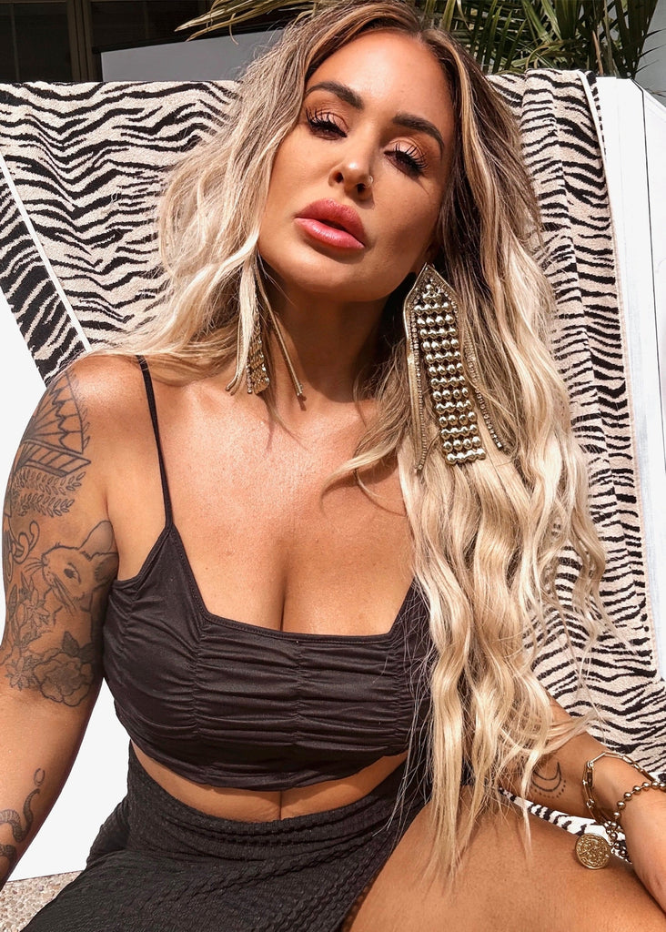 pebby forevee Earring Gold ONELLA STATEMENT EARRINGS