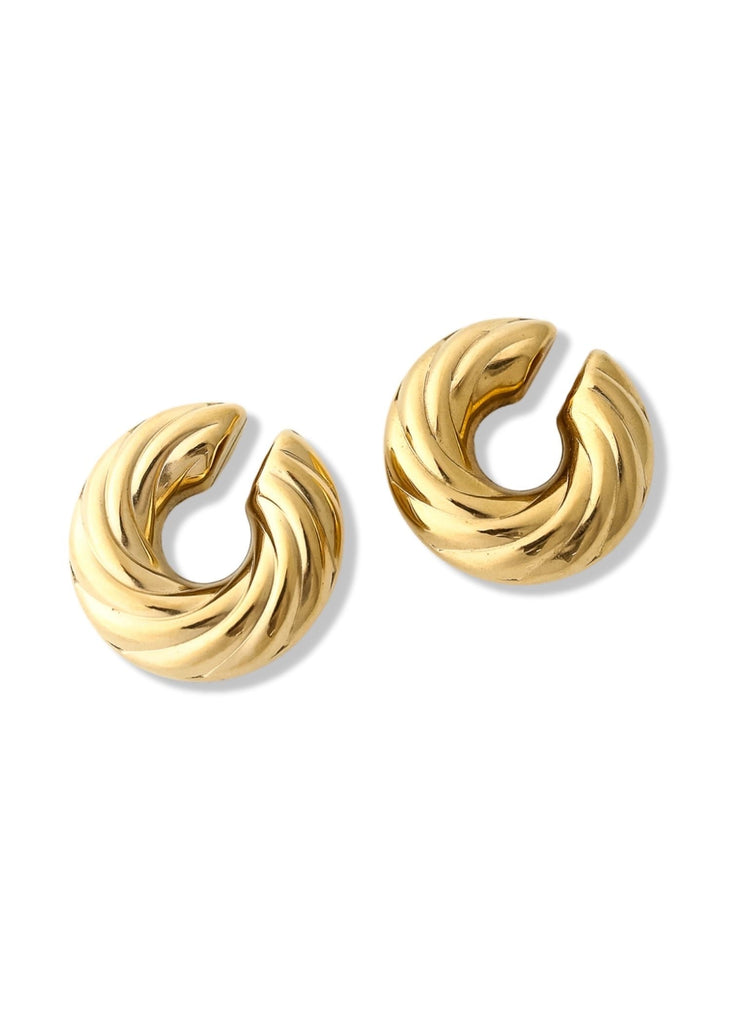 pebby forevee Earring Gold PLOT TWIST WATER RESISTANT EAR CUFF