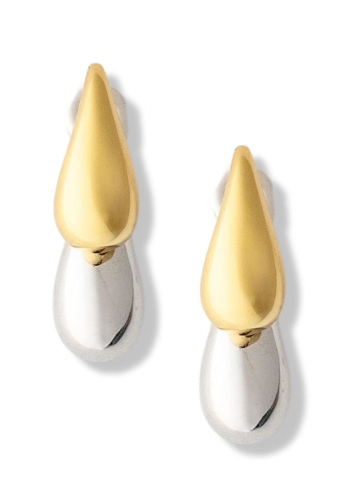 pebby forevee Earring Gold/Silver DOUBLE TAKE WATER RESISTANT EARRINGS