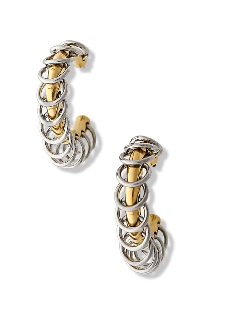 pebby forevee Earring Gold/Silver ON LOOP CHAIN HOOP EARRINGS