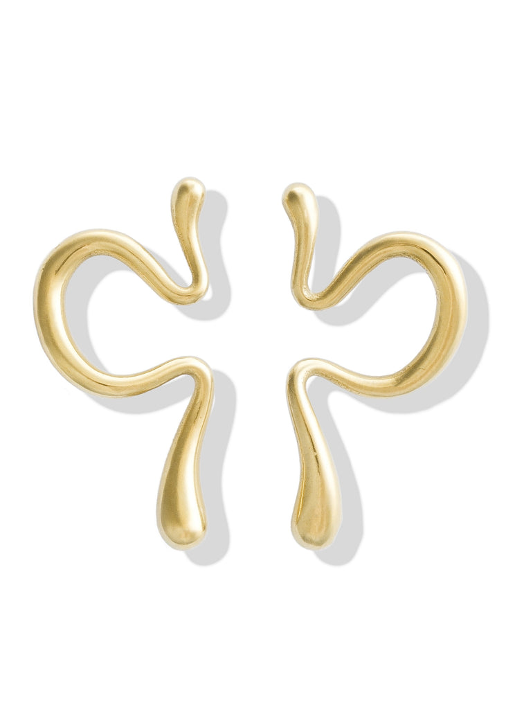 pebby forevee Earring Gold SIREN SPIRAL WATER RESISTANT EAR CUFF