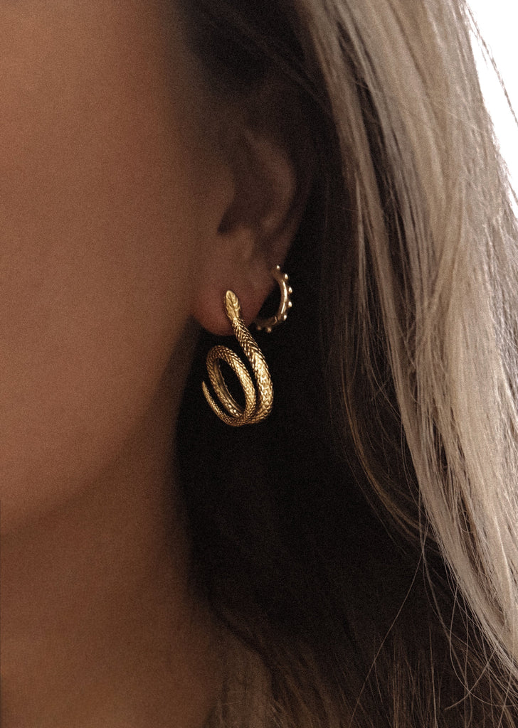 pebby forevee Earring Gold SO IT GOES WATER RESISTANT EARRINGS