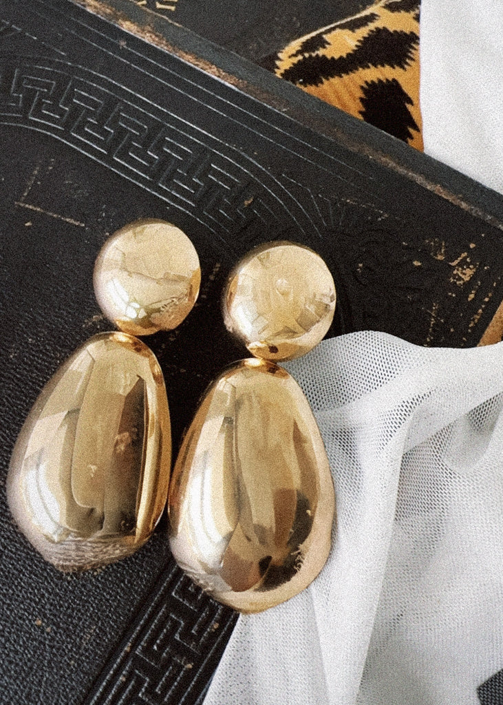 pebby forevee Earring Gold SORAYA STATEMENT EARRINGS