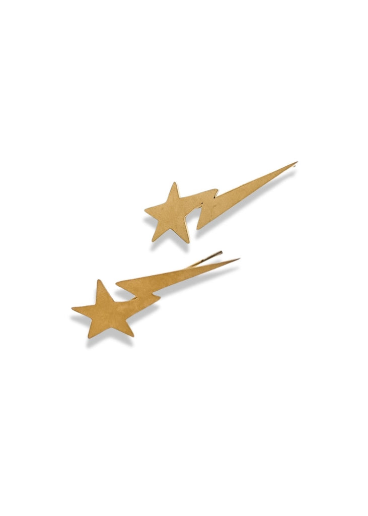 pebby forevee Earring Gold STRIKES TWICE WATER RESISTANT EAR CUFFS