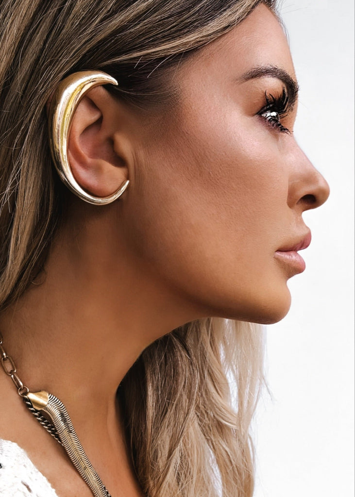 pebby forevee Earring Gold SUPERNATURAL STATEMENT EAR CUFF