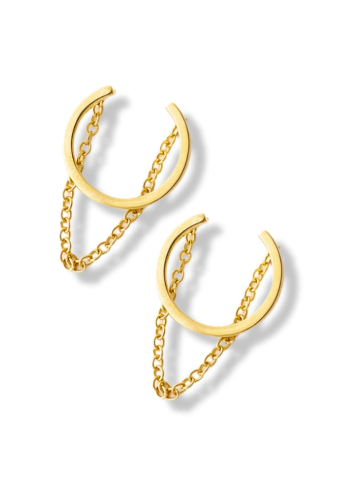 pebby forevee Earring Gold SWAY WATER RESISTANT EAR CUFF