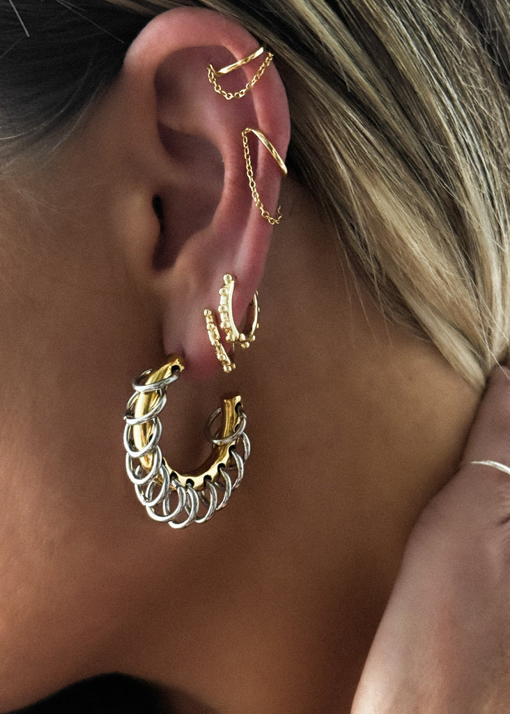 pebby forevee Earring Gold SWAY WATER RESISTANT EAR CUFF