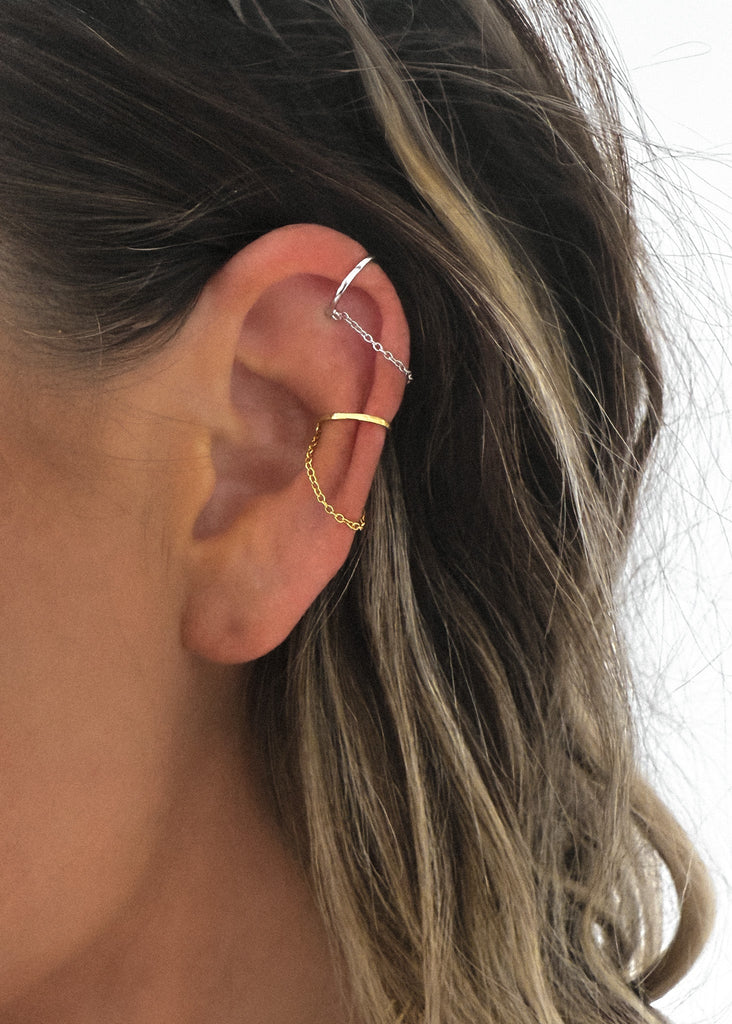 pebby forevee Earring Gold SWAY WATER RESISTANT EAR CUFF
