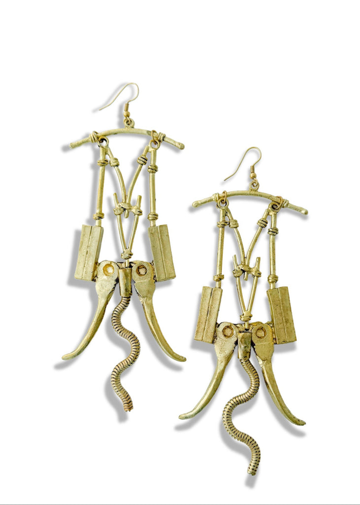 pebby forevee Earring Gold TUSKEN STATEMENT EARRINGS