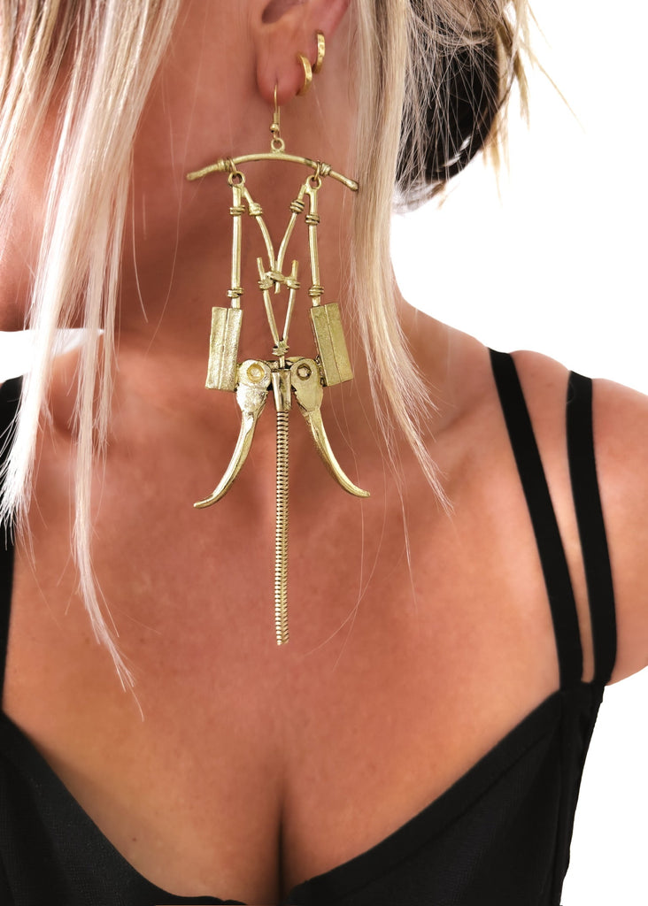 pebby forevee Earring Gold TUSKEN STATEMENT EARRINGS