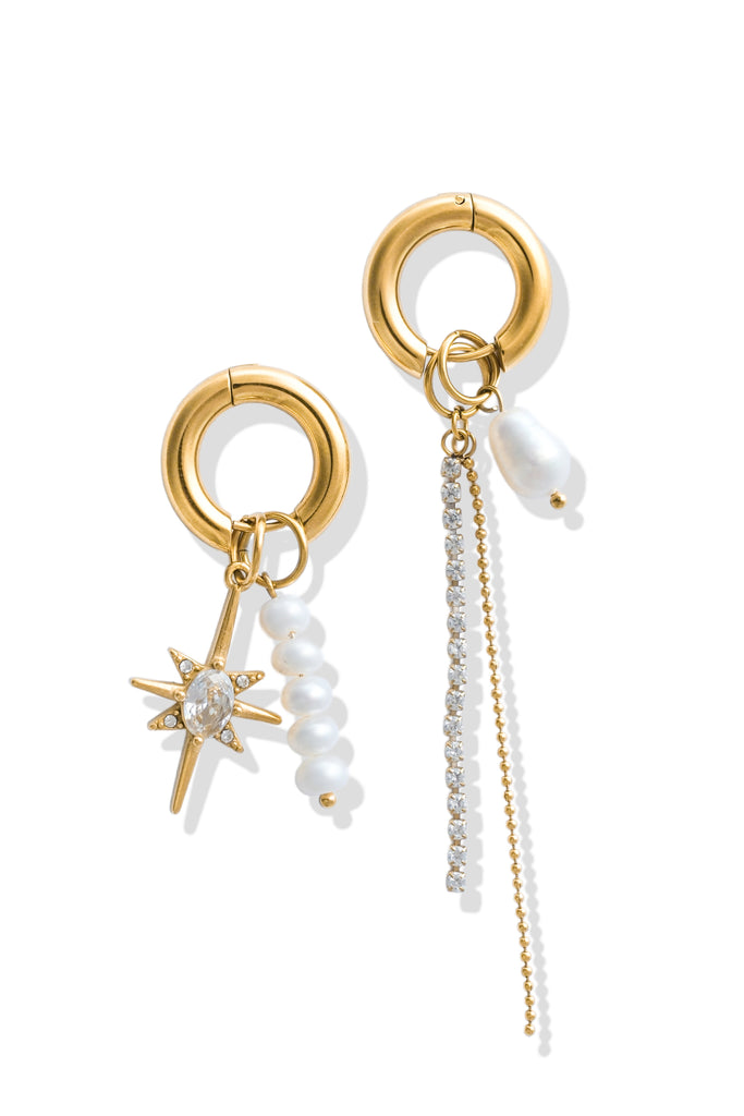 pebby forevee Earring Gold TWYLA WATER RESISTANT HOOP EARRINGS