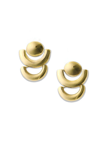 pebby forevee Earring Gold UNHINGED STATEMENT EARRINGS