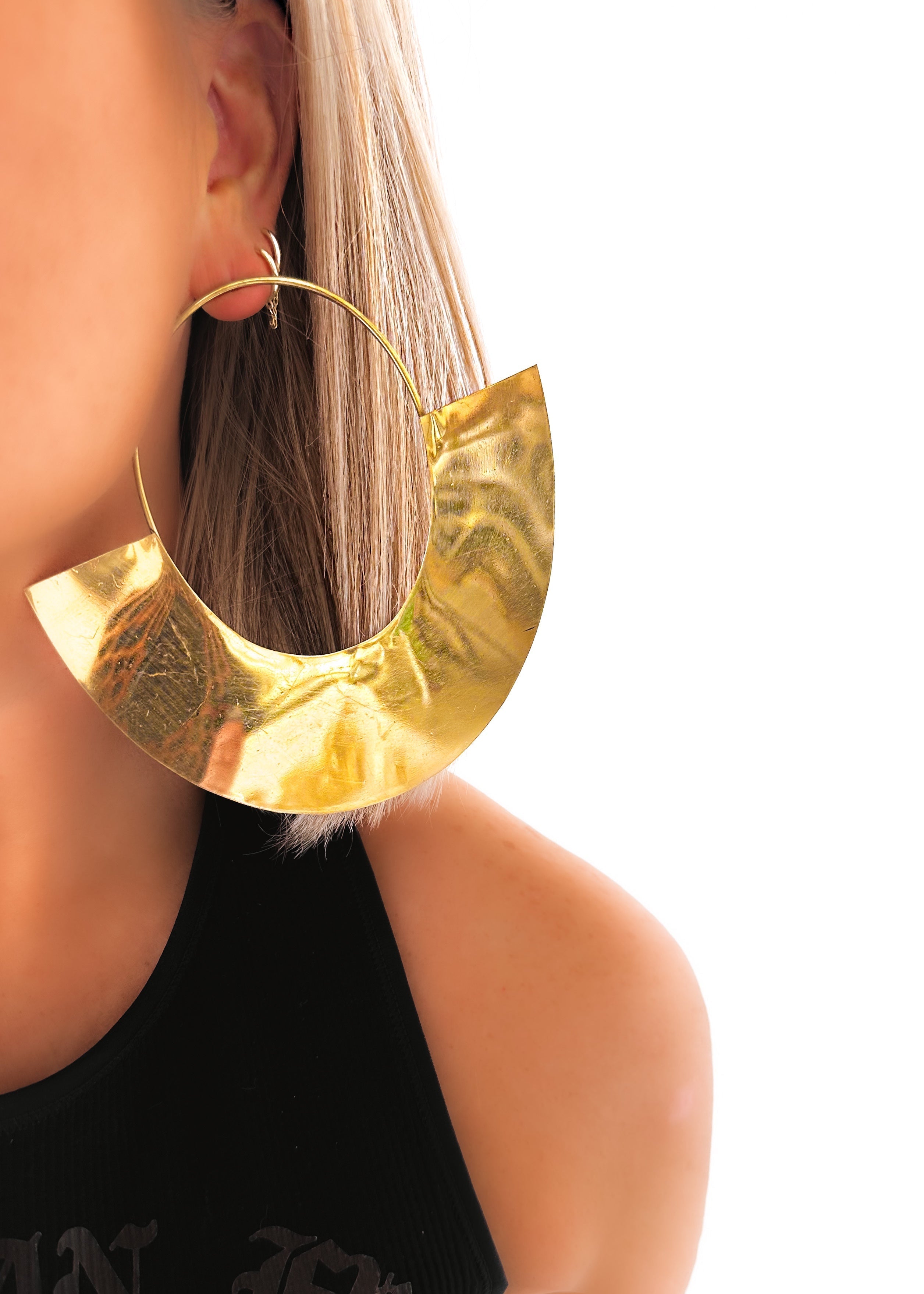 Metal Flower Earrings Large Flower Dangle Drop Post India  Ubuy