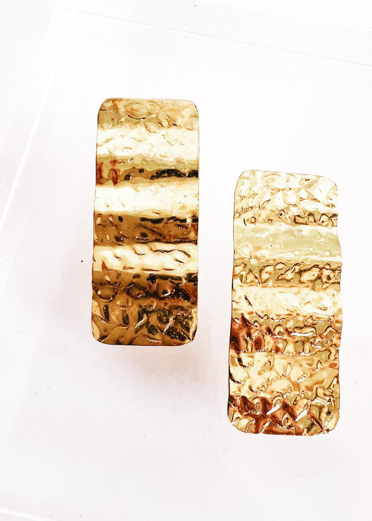 pebby forevee Earring Gold WAVILY STATEMENT EARRING