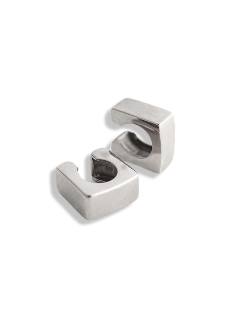 pebby forevee Earring Silver BLOCK HIM WATER RESISTANT EAR CUFF