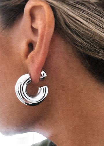 pebby forevee Earring Silver CALLIOPE WATER RESISTANT EARRING