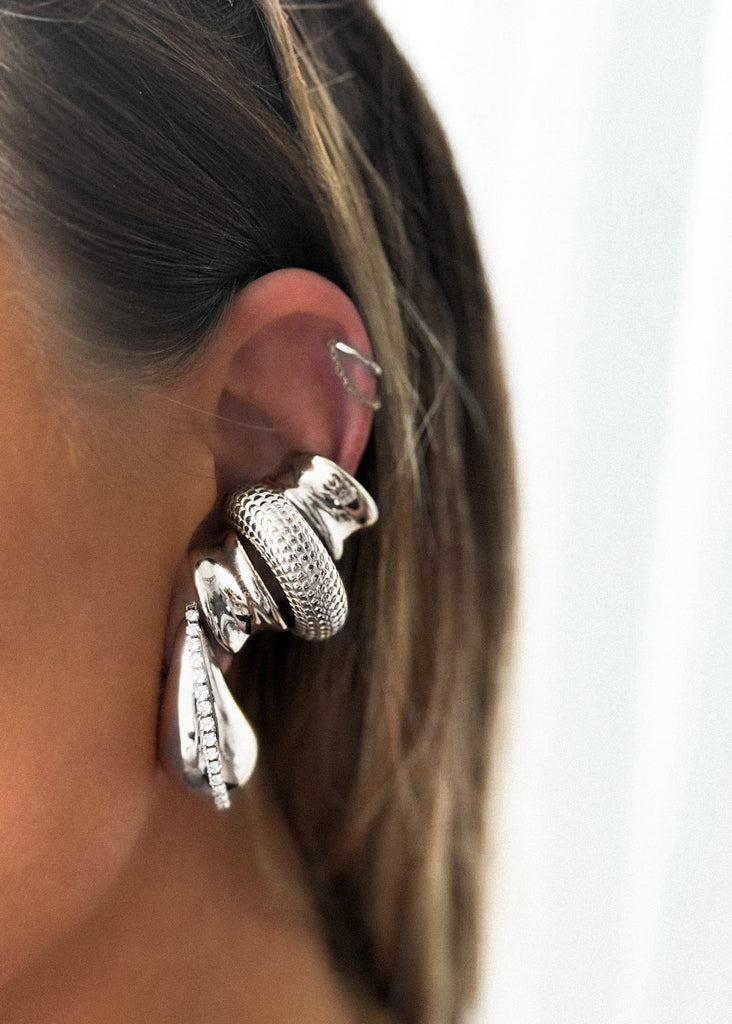 pebby forevee Earring Silver CALVIN WATER RESISTANT EAR CUFF