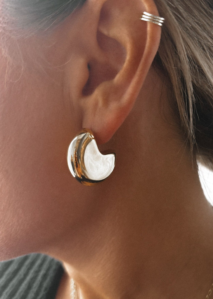 pebby forevee Earring Silver CASUAL OUTING WATER RESISTANT EARRINGS