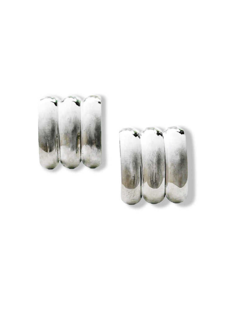 pebby forevee Earring Silver CLAUDE WATER RESISTANT EARRINGS