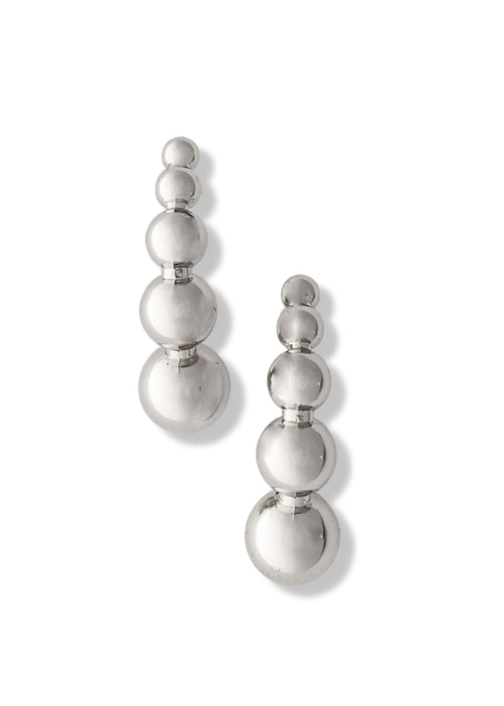 pebby forevee Earring Silver DROPLETS STATEMENT EARRINGS