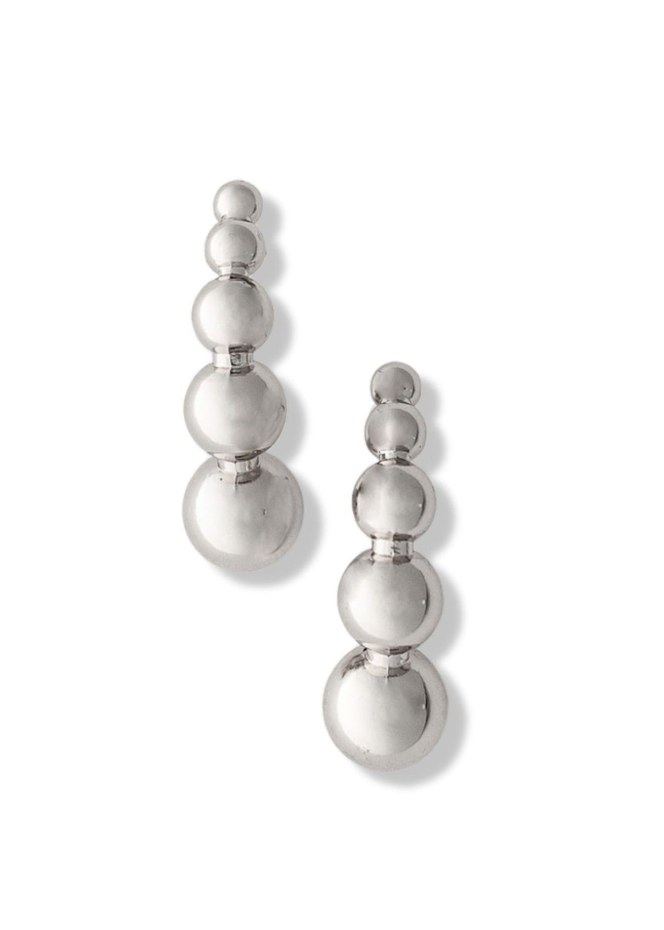 pebby forevee Earring Silver DROPLETS STATEMENT EARRINGS