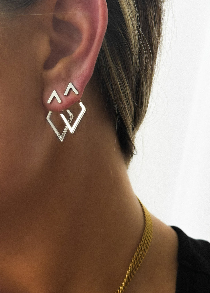 pebby forevee Earring Silver ELLIE WATER RESISTANT EAR HUGGIES