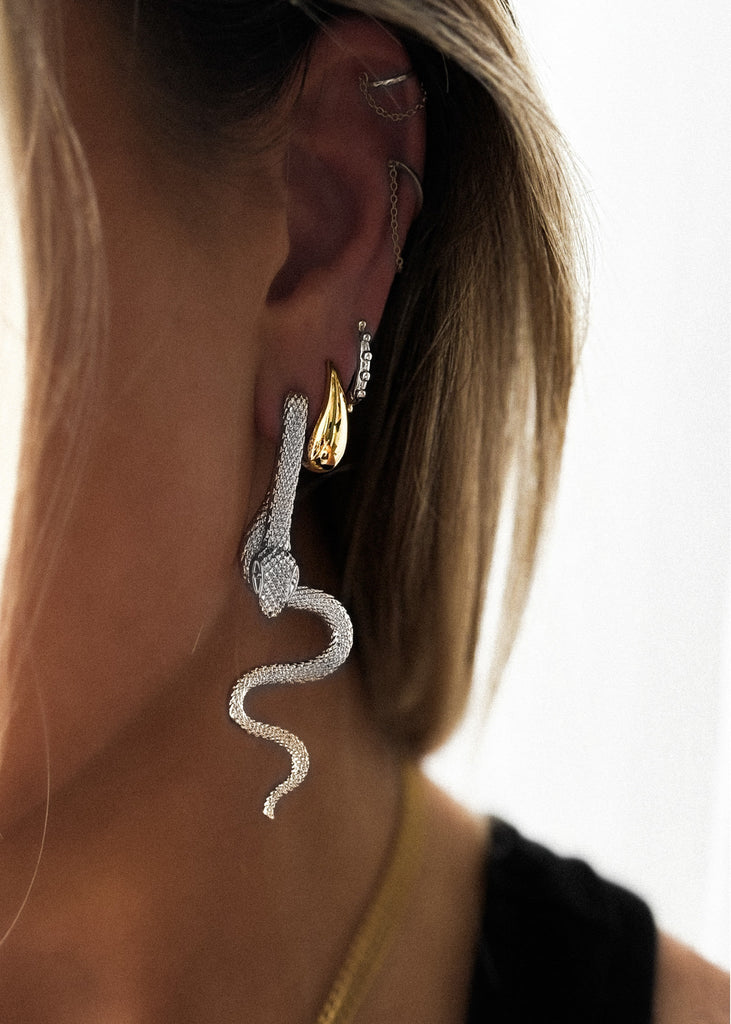 pebby forevee Earring Silver HYDRA STATEMENT EARRINGS