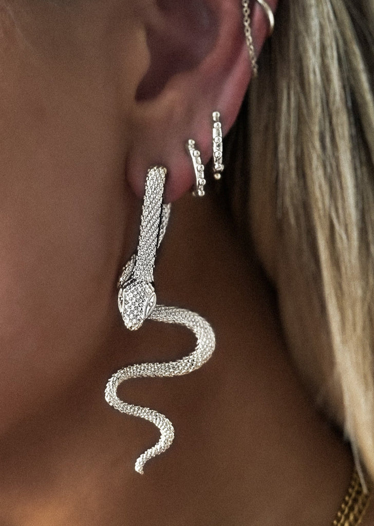 pebby forevee Earring Silver HYDRA STATEMENT EARRINGS