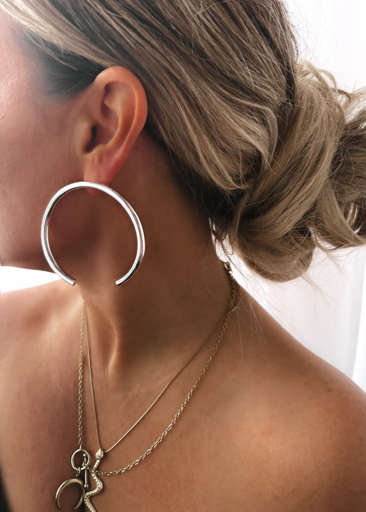 pebby forevee Earring Silver KEEP IT SIMPLE STATEMENT EARRINGS
