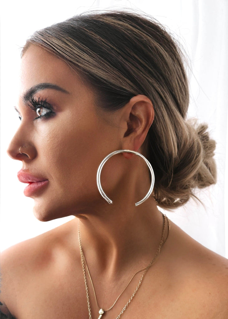 pebby forevee Earring Silver KEEP IT SIMPLE STATEMENT EARRINGS