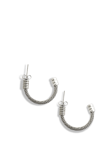 pebby forevee Earring Silver LINDEN WATER RESISTANT EARRINGS