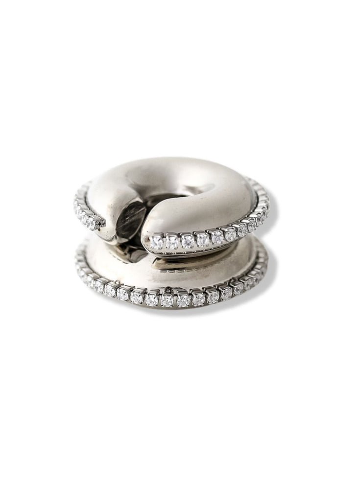 pebby forevee Earring Silver NOT SO DEMURE WATER RESISTANT EAR CUFF