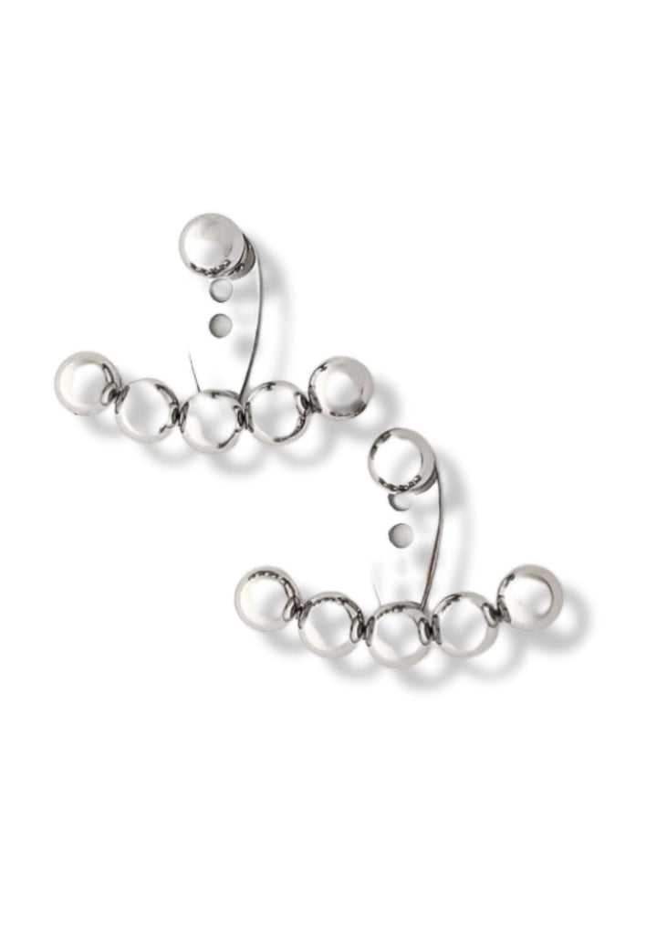 pebby forevee Earring Silver POST ABOUT IT WATER RESISTANT EARRING JACKETS