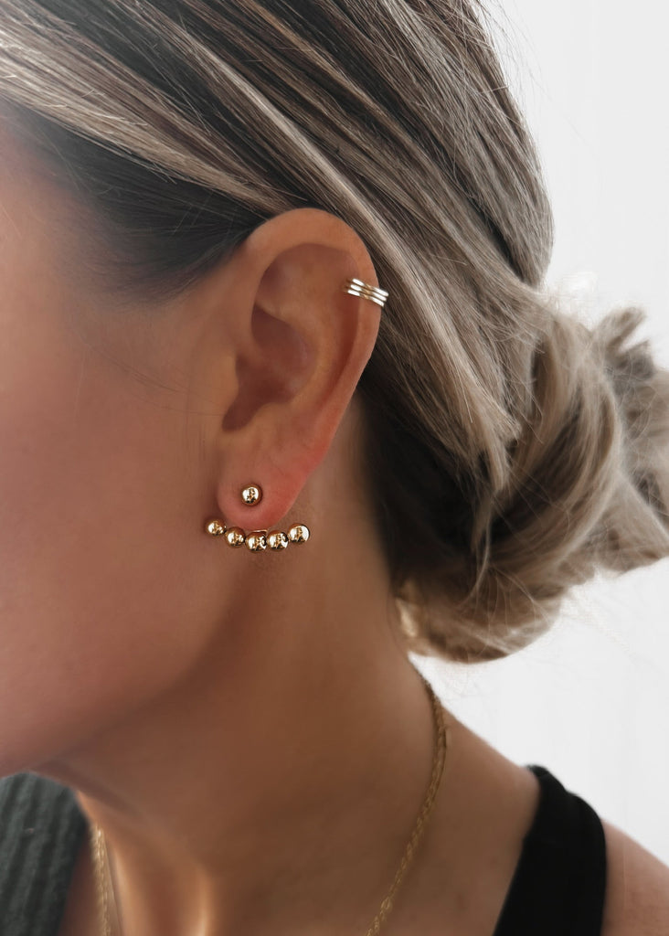 pebby forevee Earring Silver POST ABOUT IT WATER RESISTANT EARRING JACKETS