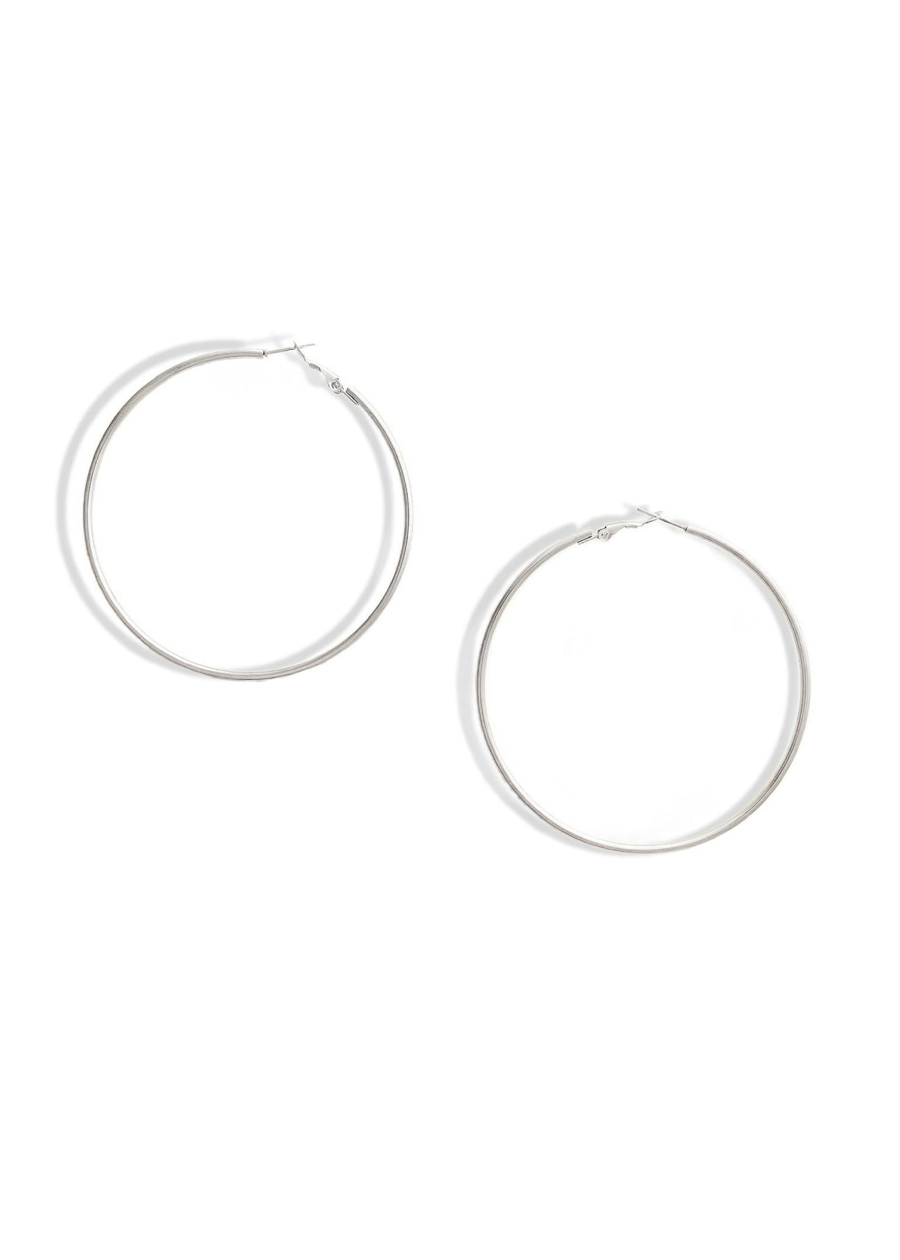 pebby forevee Earring Silver RIVAL WATER RESISTANT HOOP EARRINGS