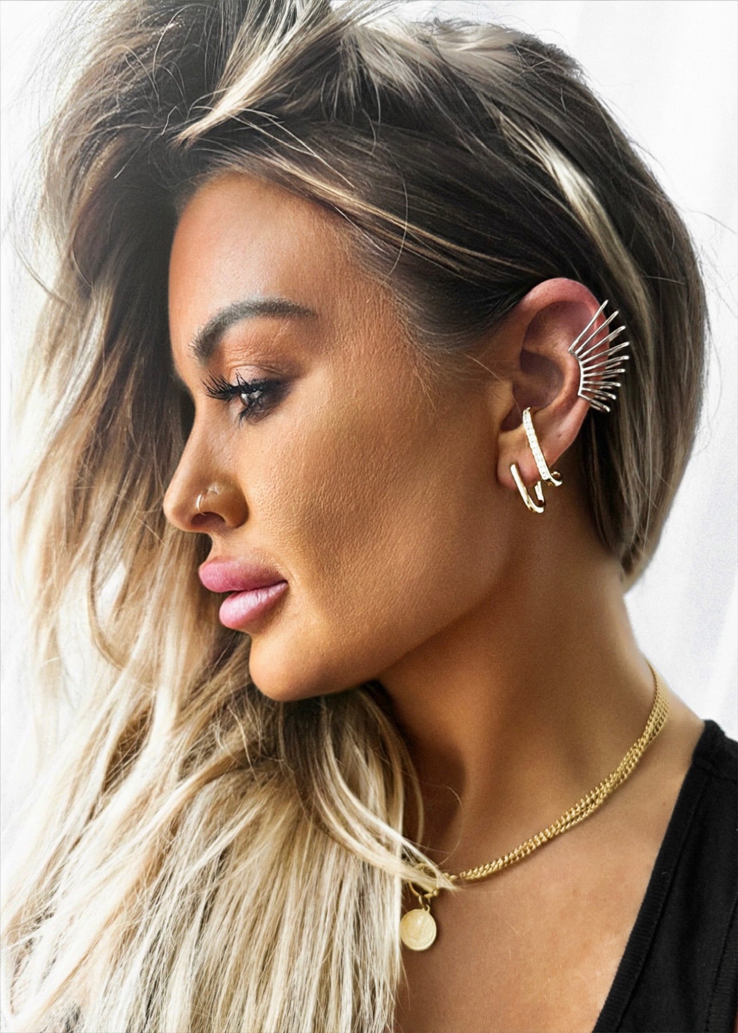 SOLEIL STATEMENT EAR CUFF – Pebby Forevee