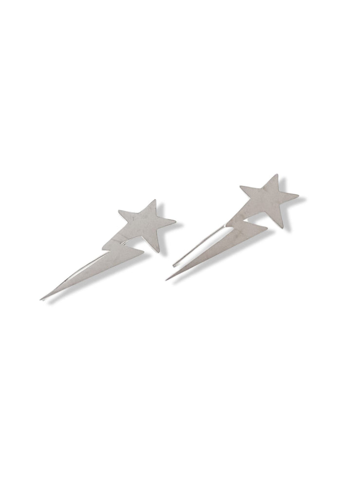 pebby forevee Earring Silver STRIKES TWICE WATER RESISTANT EAR CUFFS