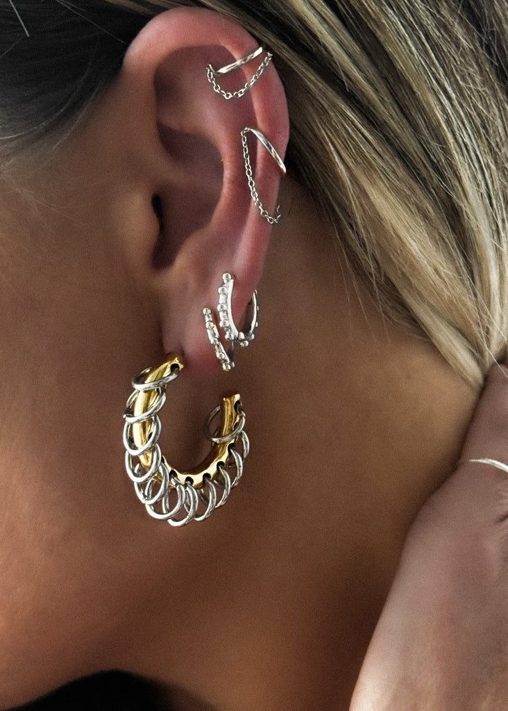 pebby forevee Earring Silver SWAY WATER RESISTANT EAR CUFF