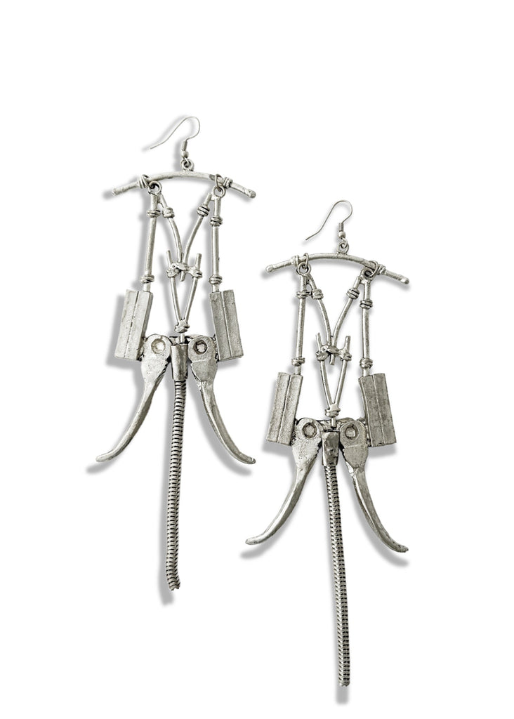 pebby forevee Earring Silver TUSKEN STATEMENT EARRINGS