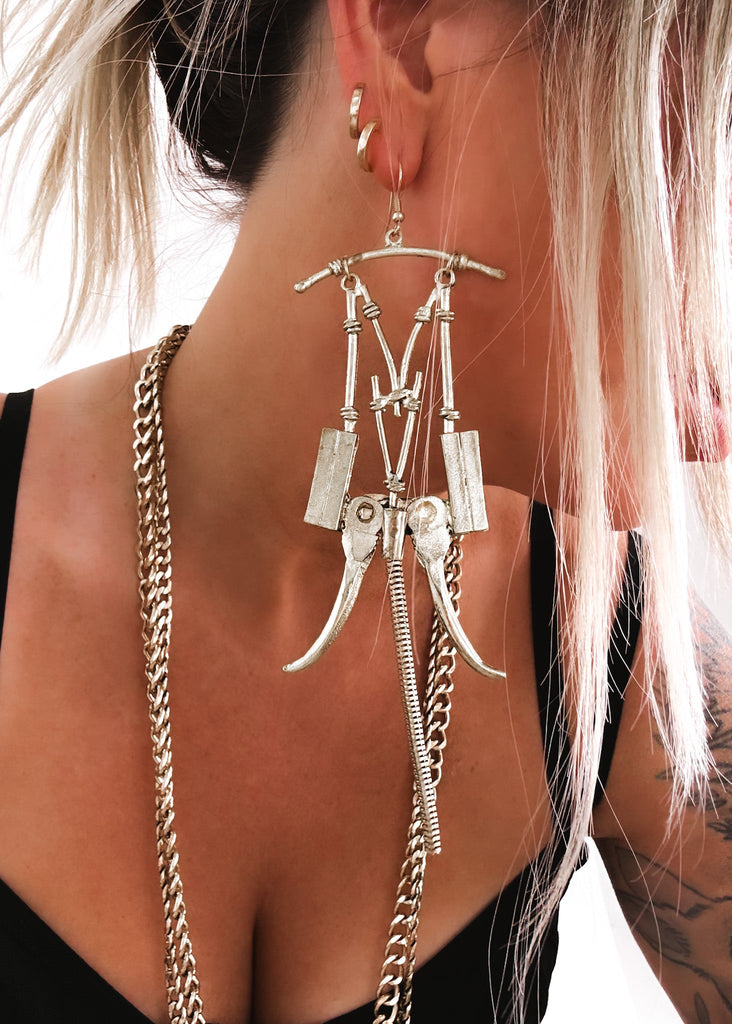 pebby forevee Earring Silver TUSKEN STATEMENT EARRINGS